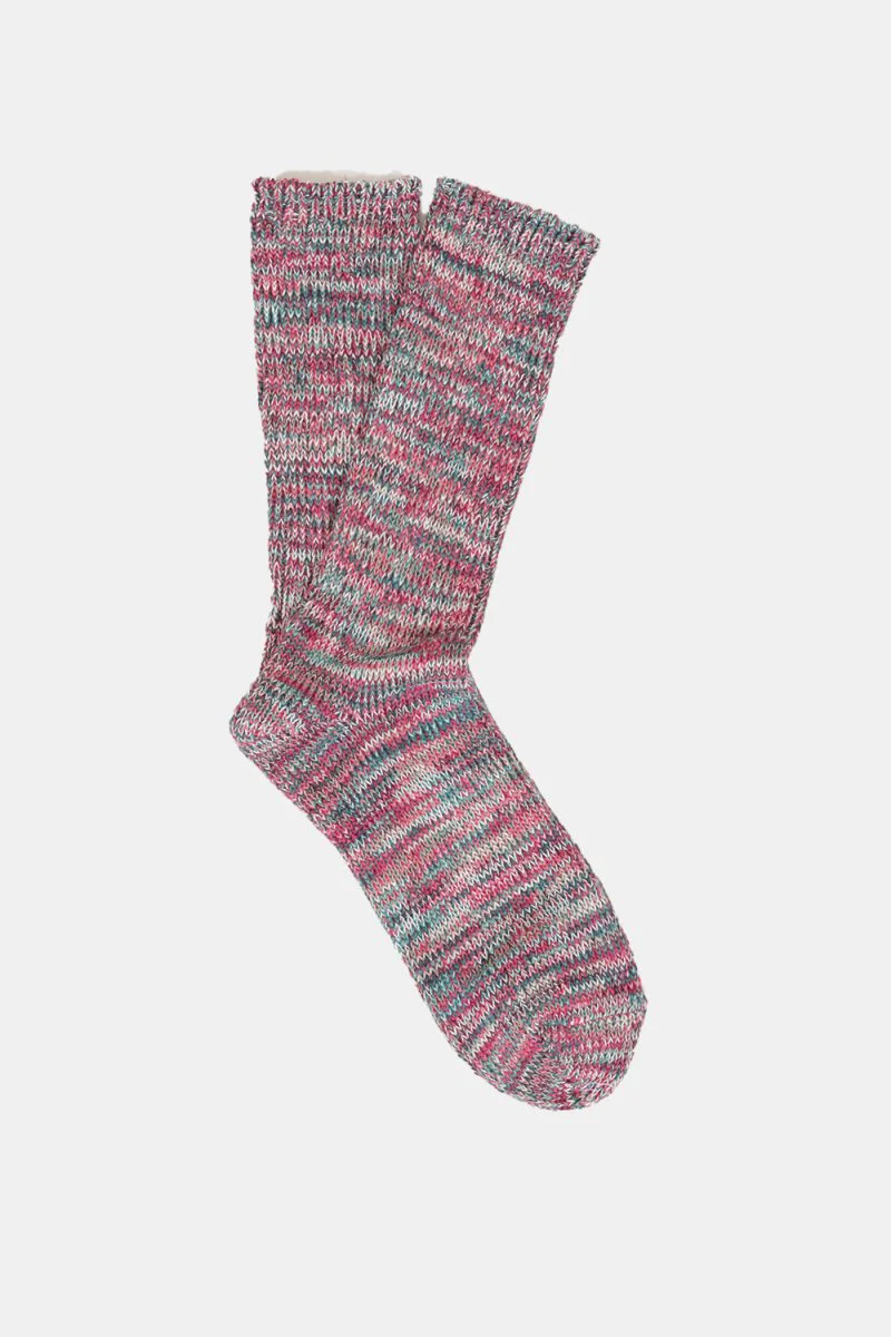 Anonymous Ism 5 Colour Mix Crew Socks (Dark Violet)