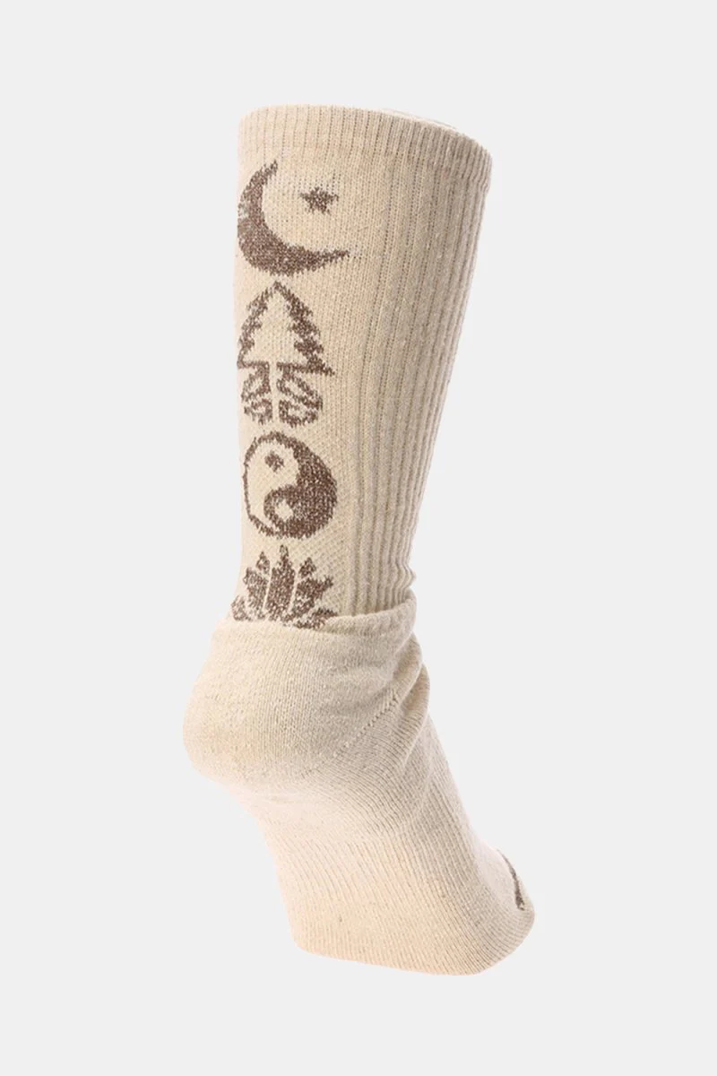 Anonymous Ism GOHEMP Pattern Pile Crew (Ecru)
