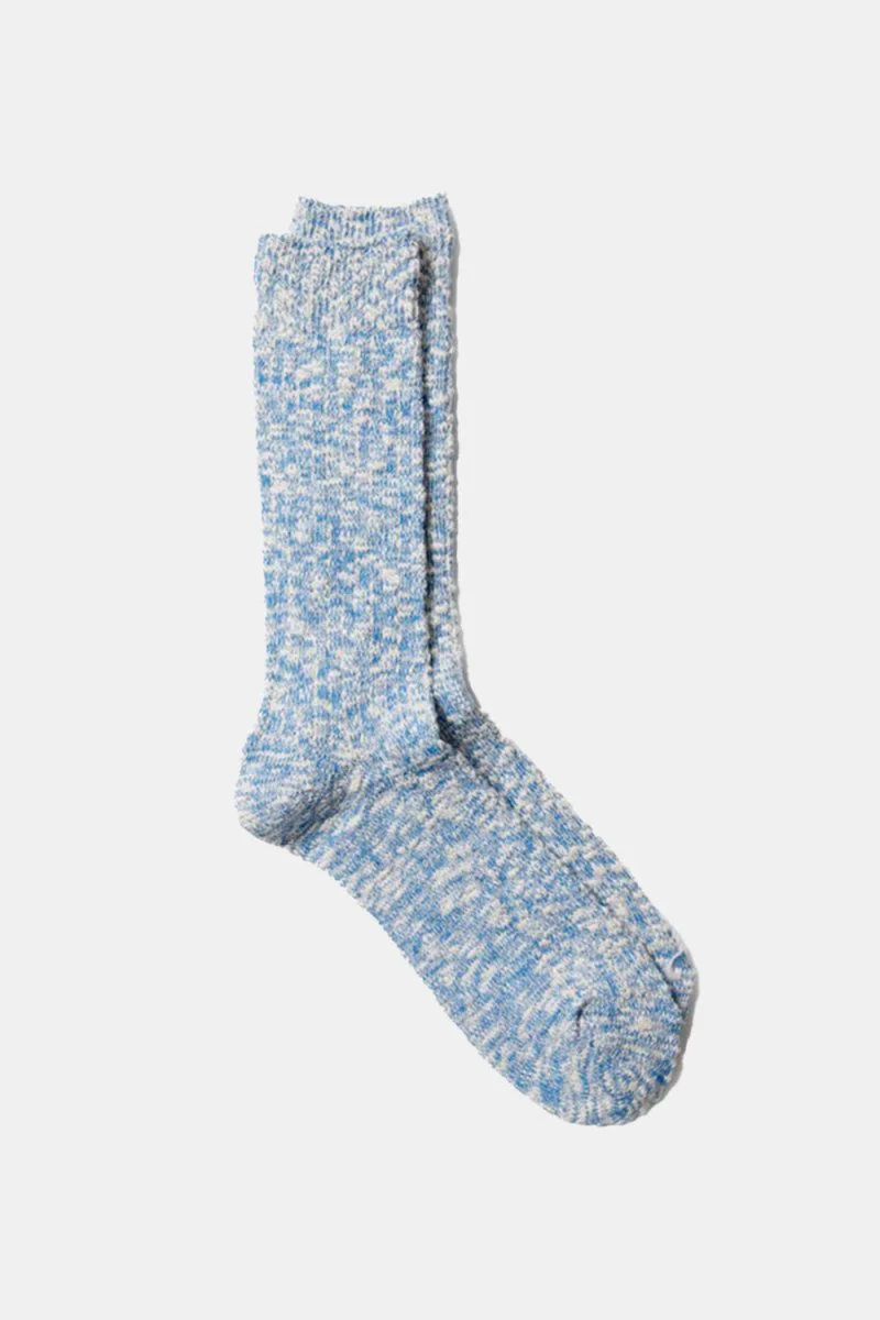Anonymous Ism Light Comfy Slub Crew Socks (Blue)