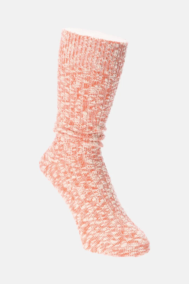 Anonymous Ism Light Soft Slub Crew Socks (Orange) - Image 2