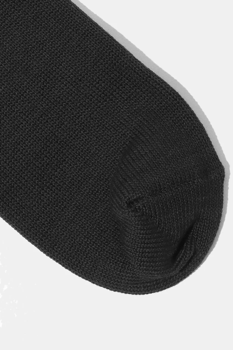 Anonymous Ism Tack Rib Crew Socks (Jet Black) - Image 4