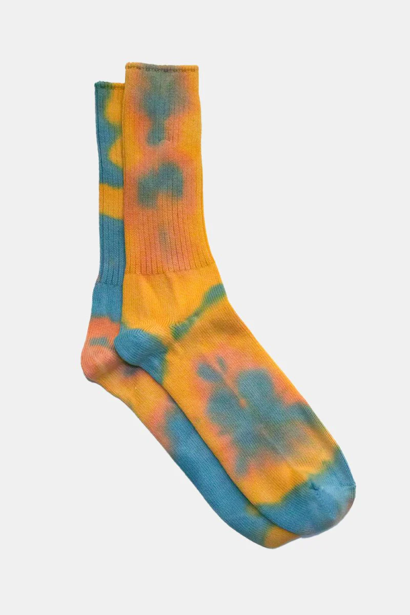 Anonymous Ism Tie Dye Crew Socks (Green)