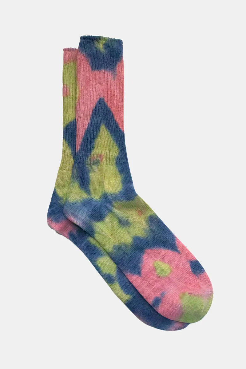 Anonymous Ism Tie Dye Crew Socks (Pink)
