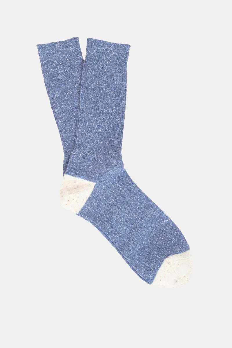 Anonymous Ism Nep Amerib Pack of Three Crew Socks (Ecru / Blue) - Image 4