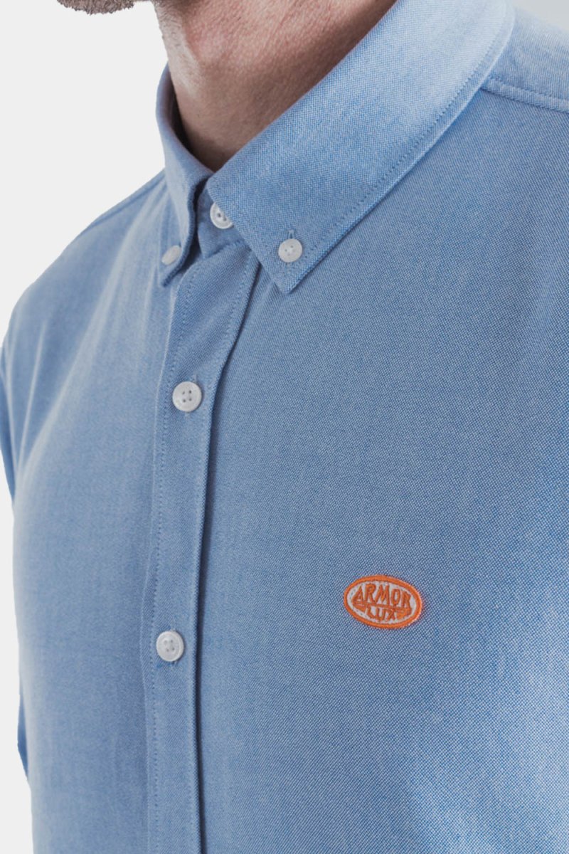 Armor Lux ML Oxford Shirt (Blue Sky) - Image 2
