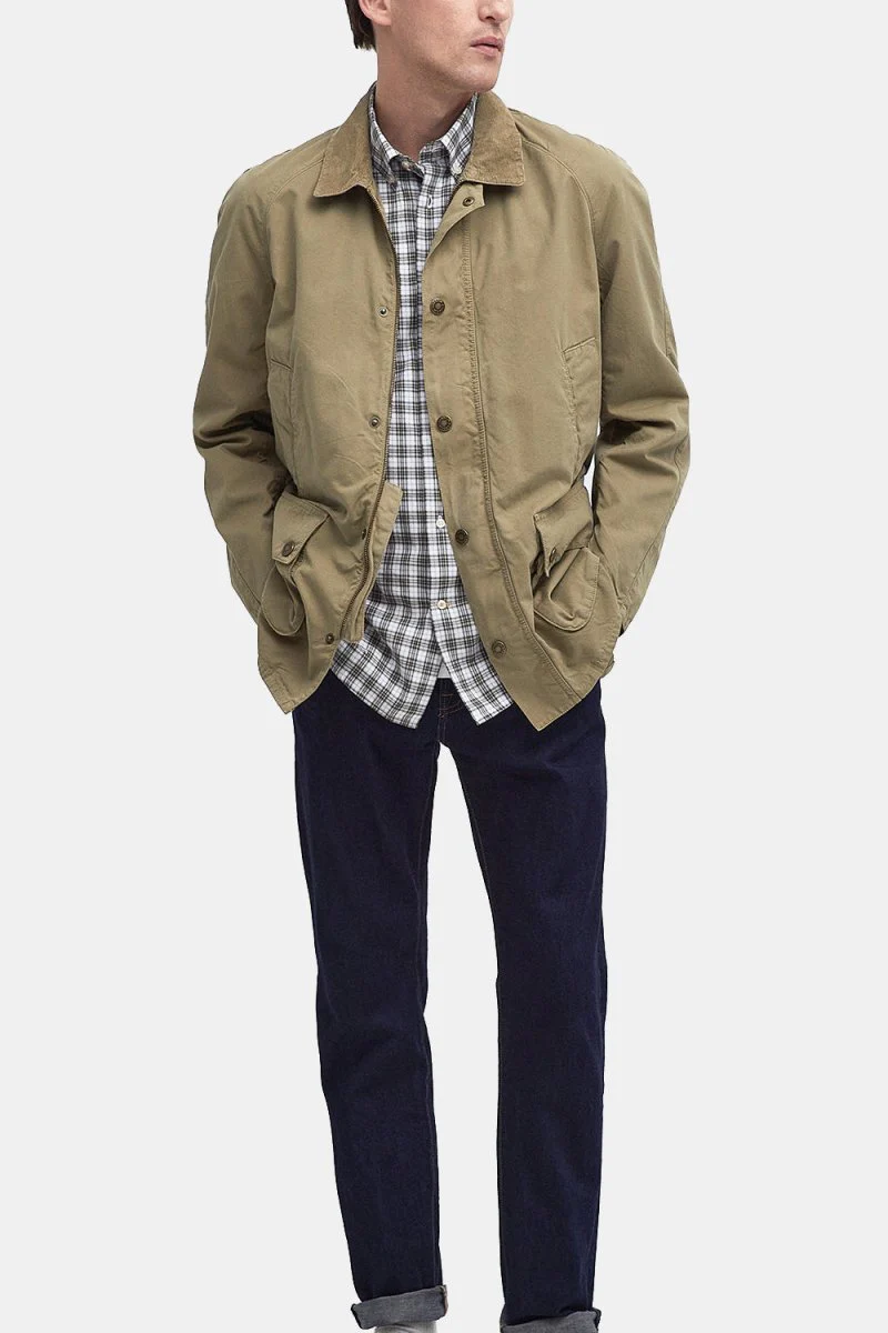 Barbour Ashby Casual Summer Jacket (Bleached Olive) - Image 4