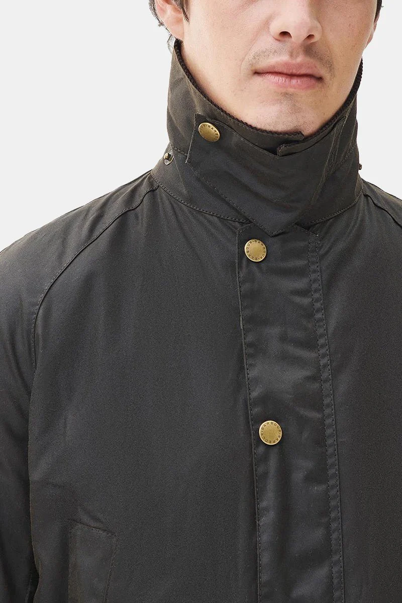 Barbour Ashby Waxed Jacket (Olive) - Image 12