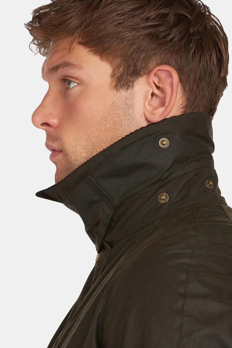 Barbour Ashby Waxed Jacket (Olive) - Image 6
