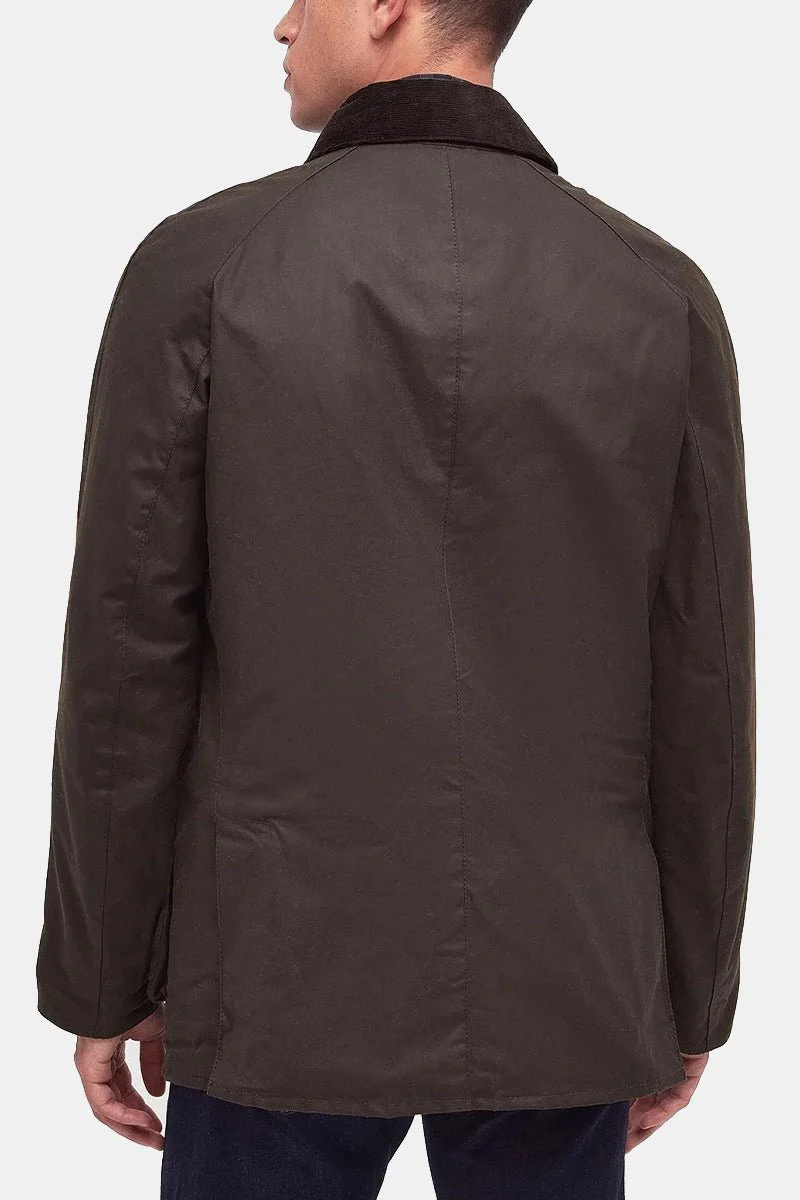 Barbour Ashby Waxed Jacket (Olive) - Image 9