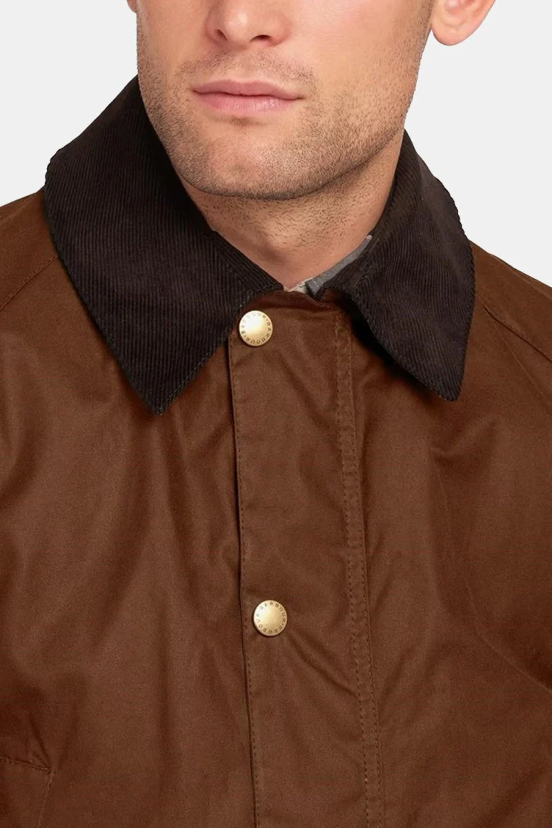 Barbour Ashby Waxed Jacket (Bark) - Image 2
