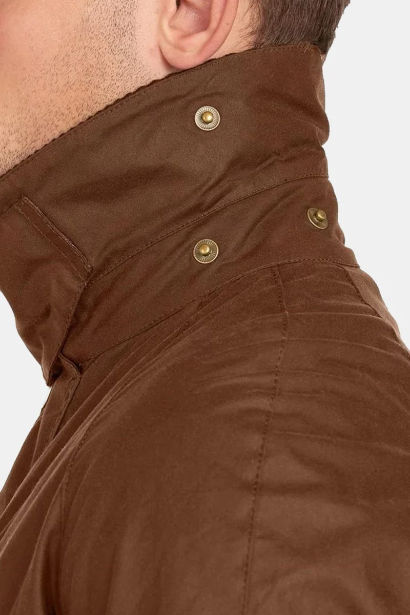 Barbour Ashby Waxed Jacket (Bark) - Image 3