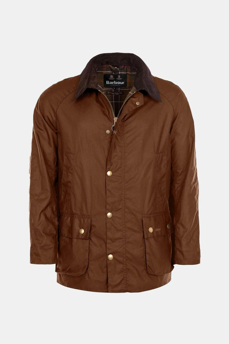 Barbour Ashby Waxed Jacket (Bark) - Image 4