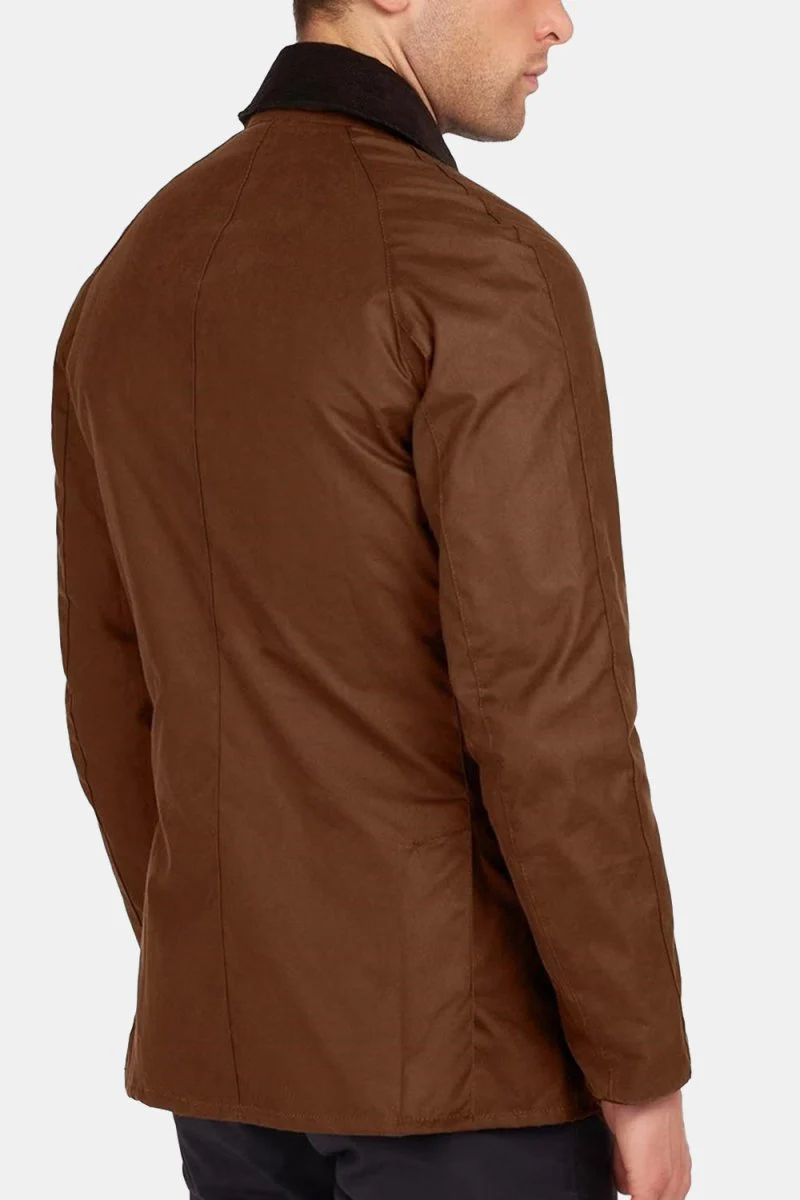 Barbour Ashby Waxed Jacket (Bark) - Image 6