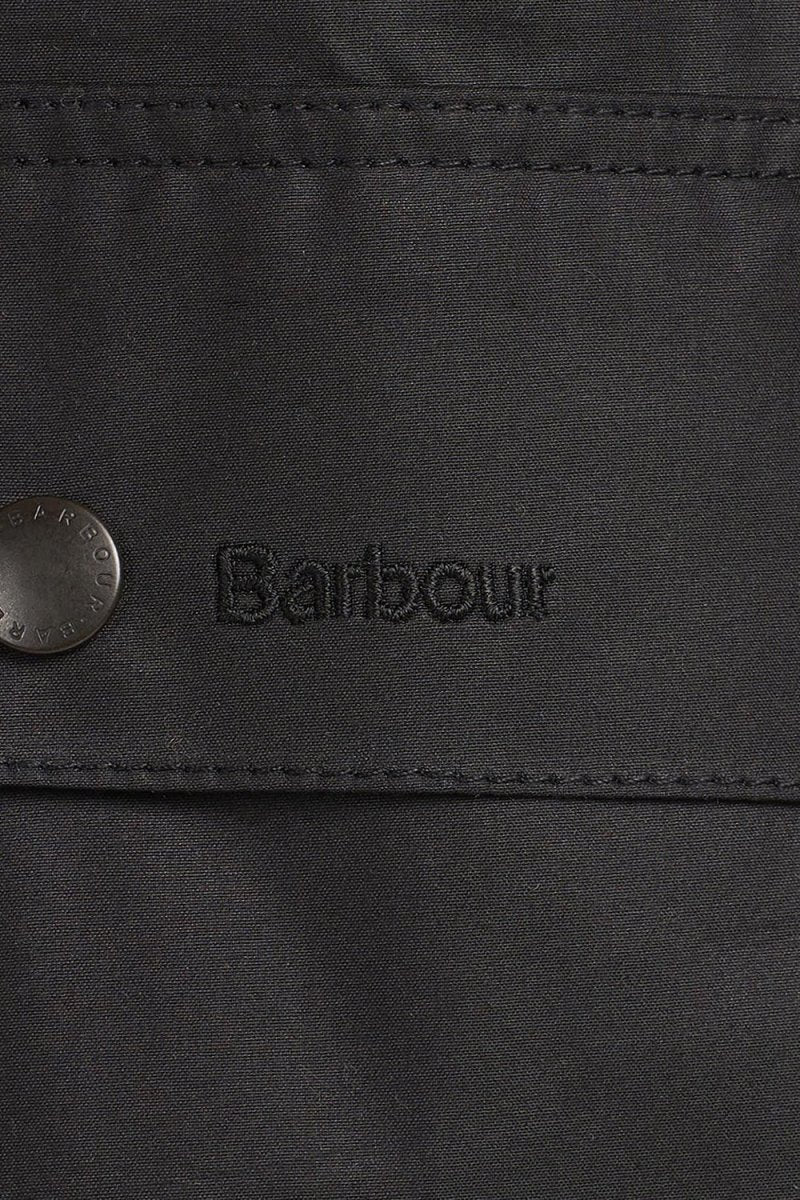 Barbour Ashby Waxed Jacket (Black) - Image 7