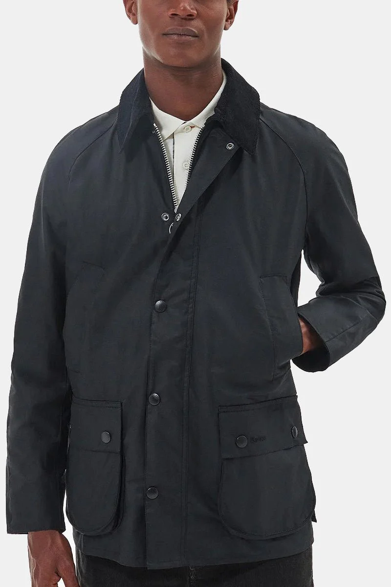 Barbour Ashby Waxed Jacket (Black/Classic)