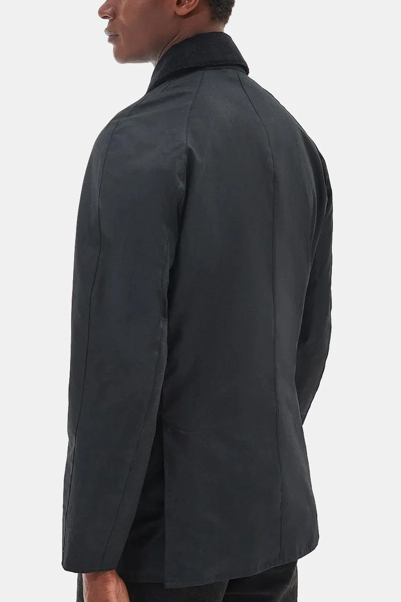 Barbour Ashby Waxed Jacket (Black/Classic) - Image 3