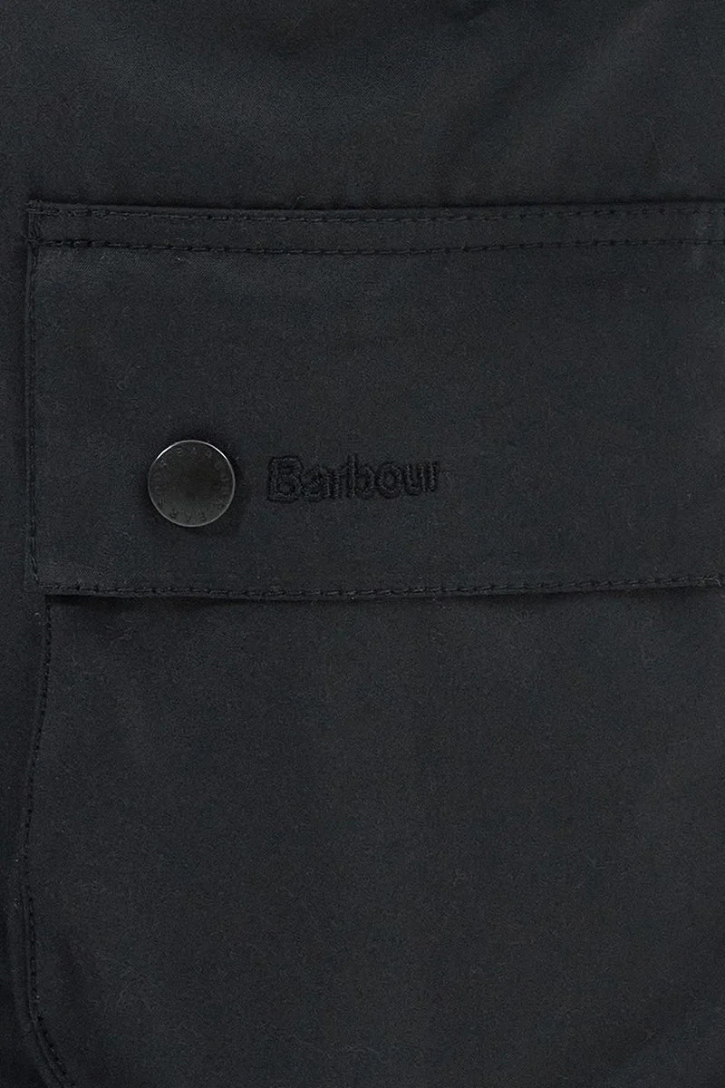 Barbour Ashby Waxed Jacket (Black/Classic) - Image 7