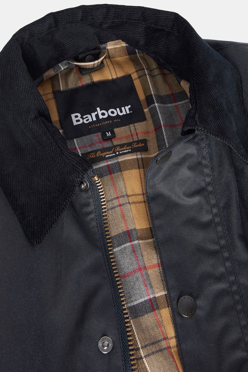 Barbour Ashby Waxed Jacket (Navy) - Image 10