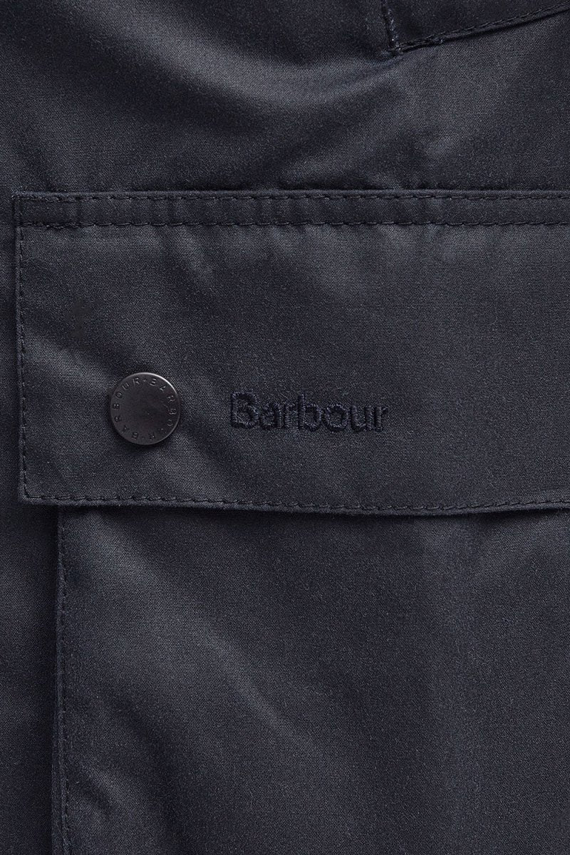 Barbour Ashby Waxed Jacket (Navy) - Image 11
