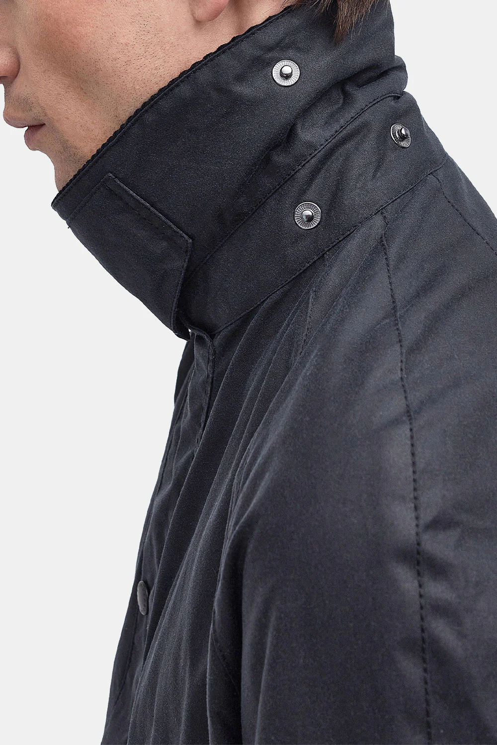 Barbour Ashby Waxed Jacket (Navy) - Image 7