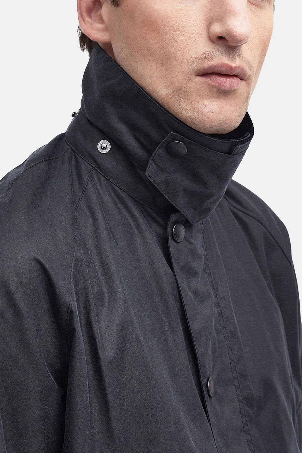 Barbour Ashby Waxed Jacket (Navy) - Image 8