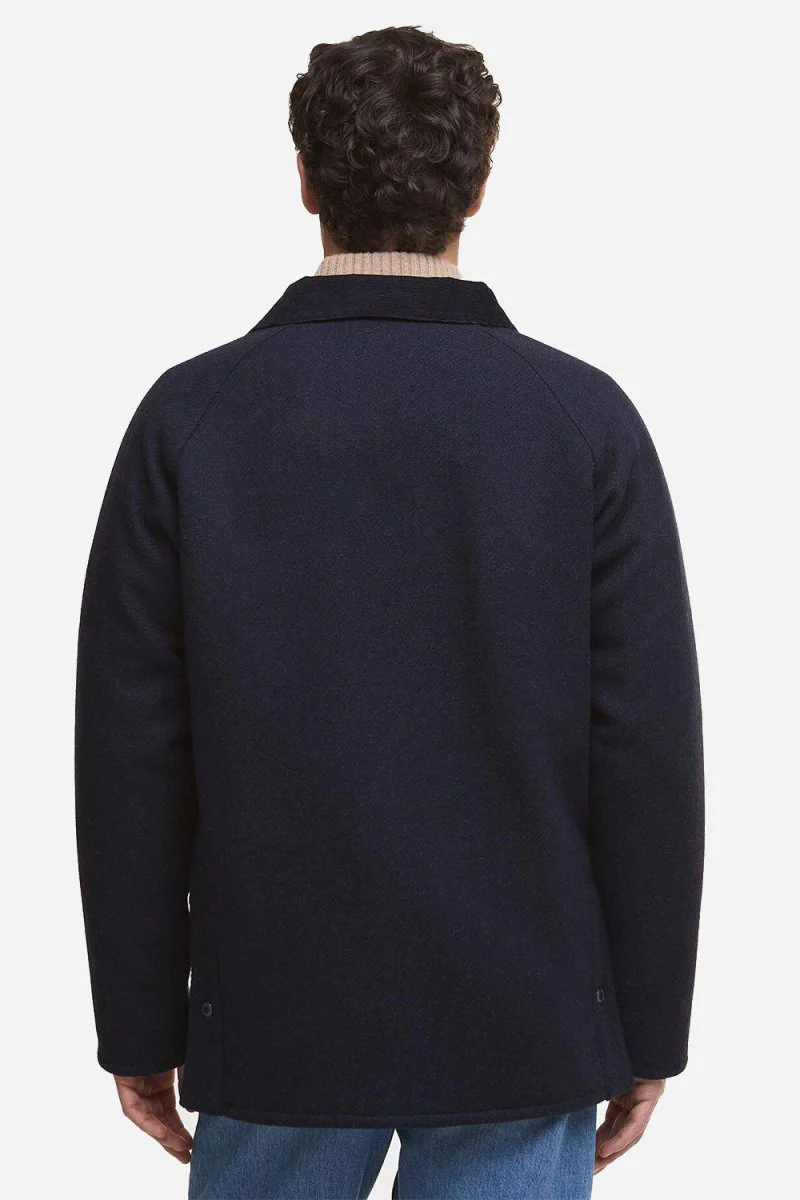 Barbour Bedale Wool Jacket (Navy) - Image 4