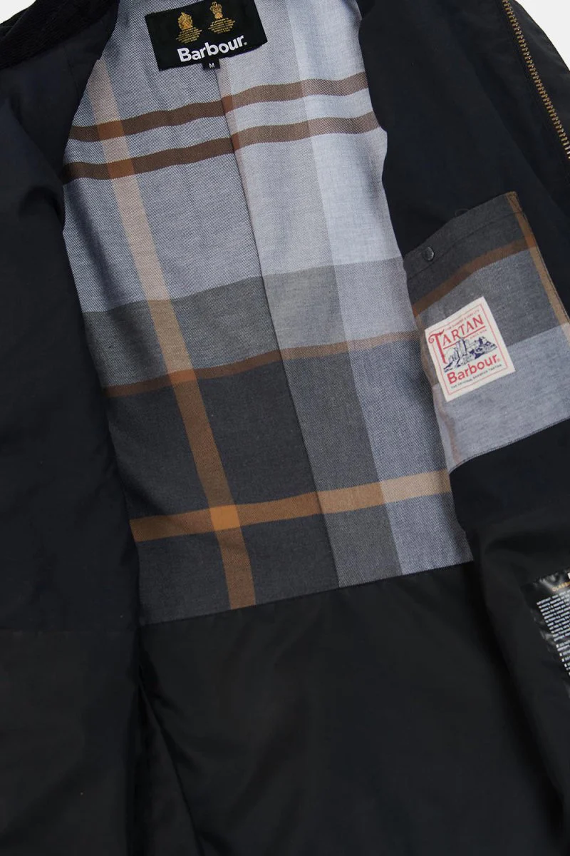 Barbour Bodey Waxed Jacket (Black/Grey Stone) - Image 10