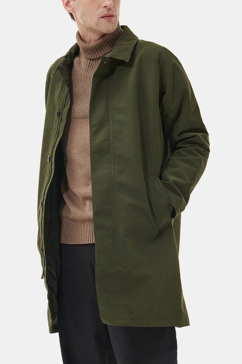 Barbour Cambridge Mac Jacket (Olive/Forest Mist) - Image 10
