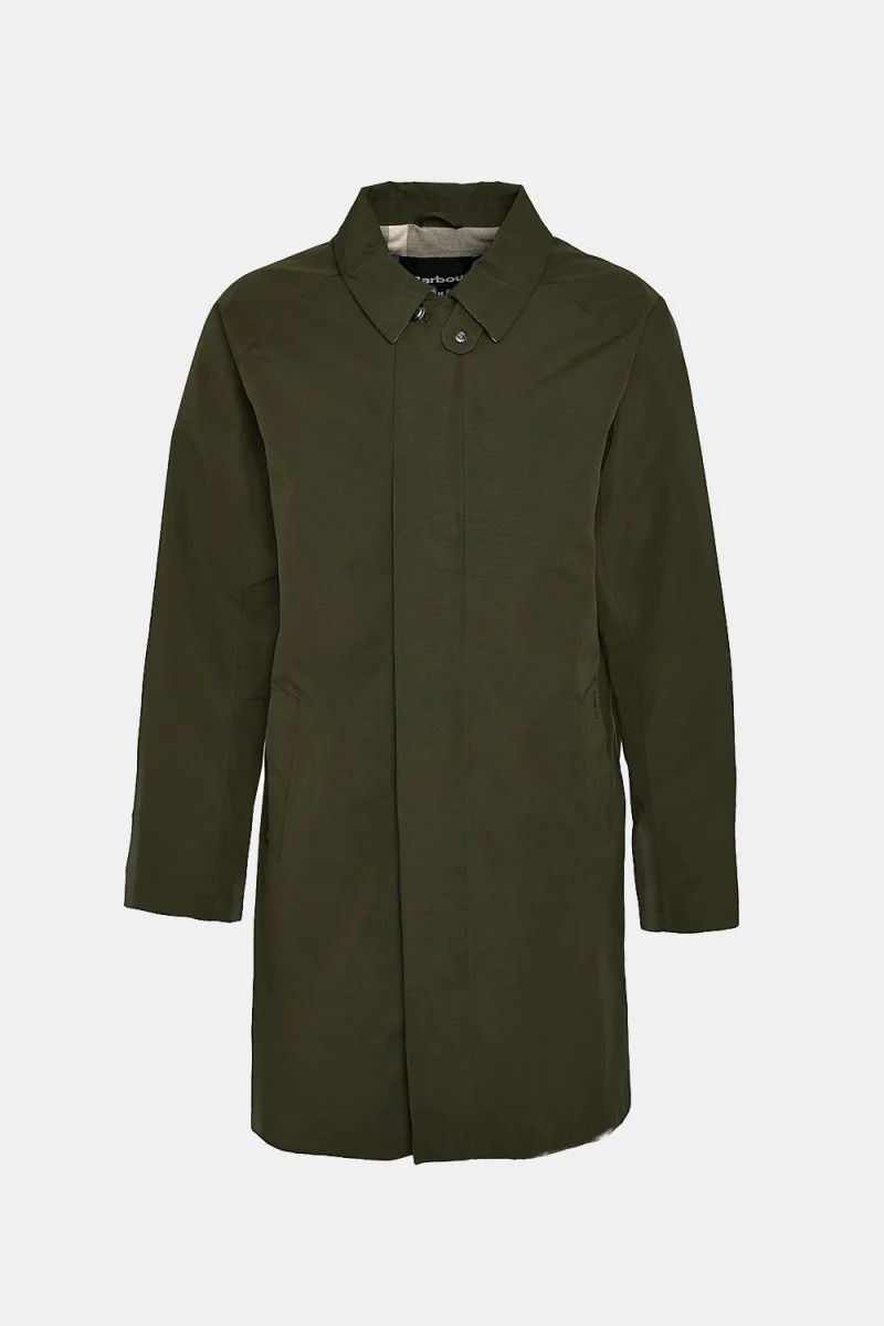 Barbour Cambridge Mac Jacket (Olive/Forest Mist) - Image 2