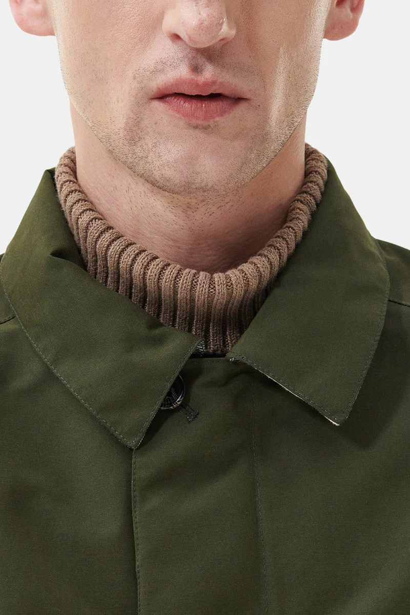 Barbour Cambridge Mac Jacket (Olive/Forest Mist) - Image 8