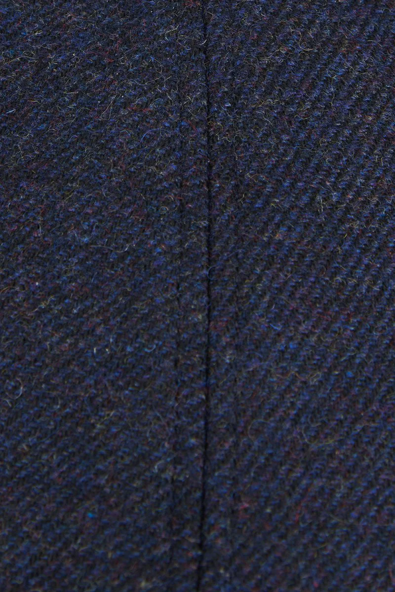 Barbour Claymore Bakerboy Flat Cap (Navy) - Image 3
