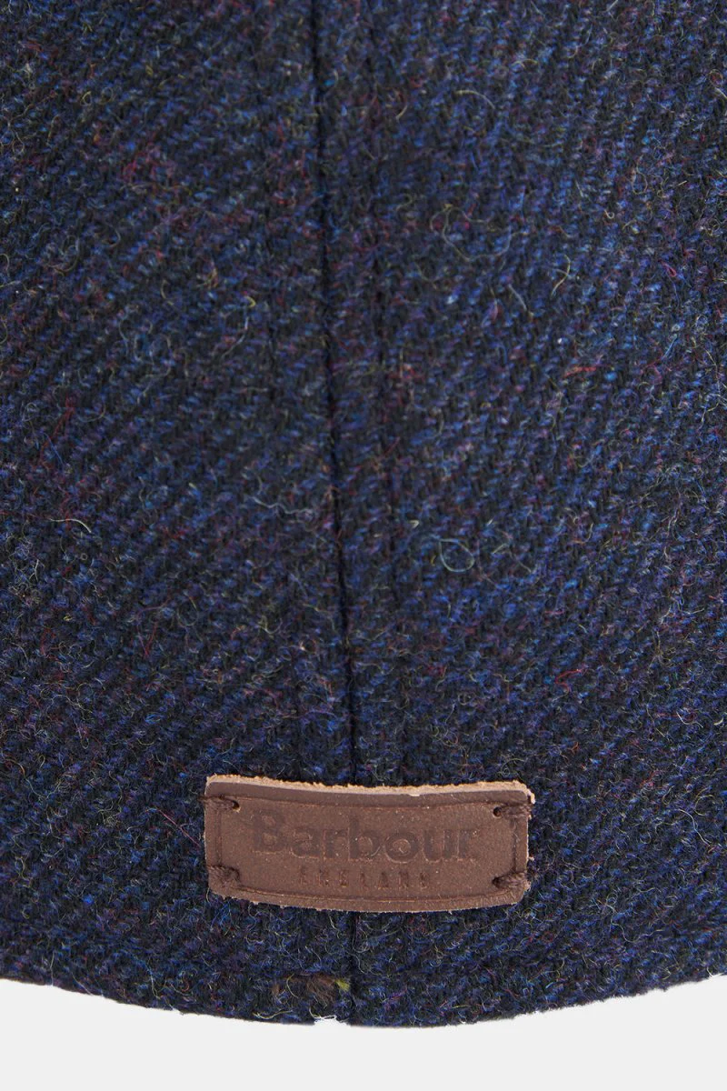 Barbour Claymore Bakerboy Flat Cap (Navy) - Image 4