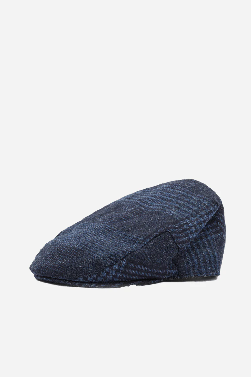 Barbour Deveron Tweed Flat Cap (Navy) - Image 3