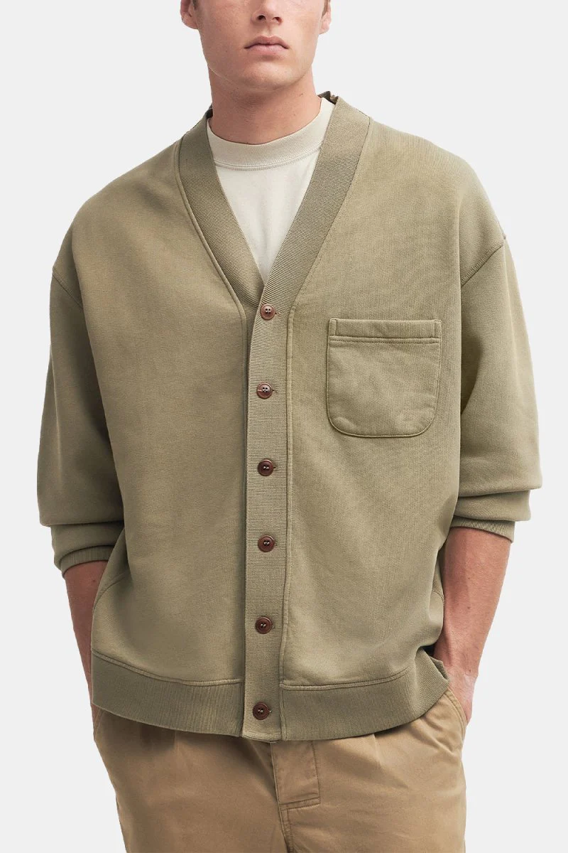 Barbour Donnington Cardigan (Bleached Olive)