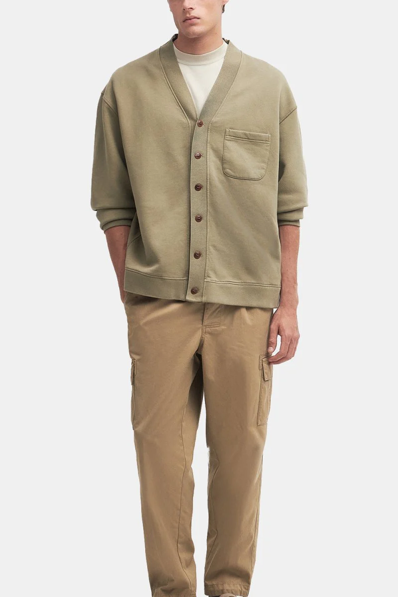 Barbour Donnington Cardigan (Bleached Olive) - Image 4