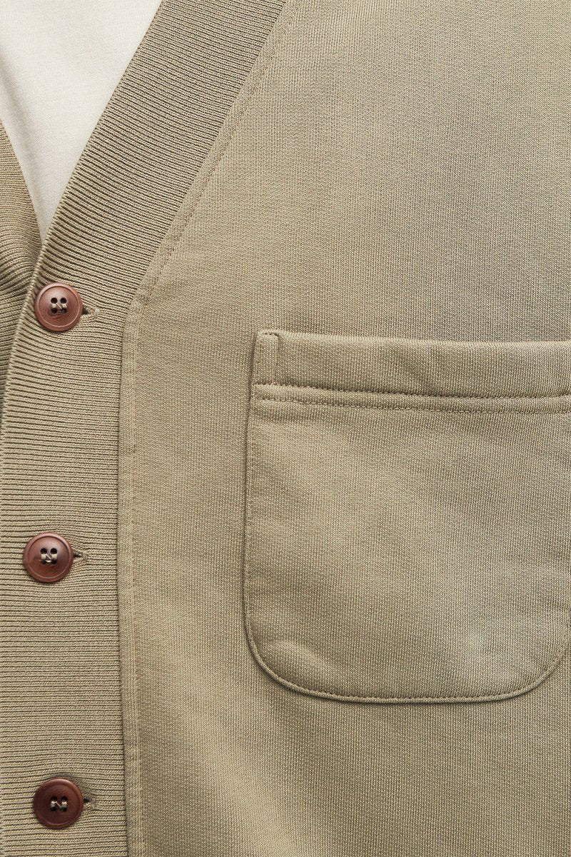 Barbour Donnington Cardigan (Bleached Olive) - Image 6