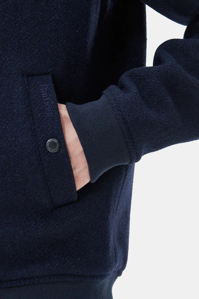Barbour Verton Wool Jacket (Navy) - Image 7