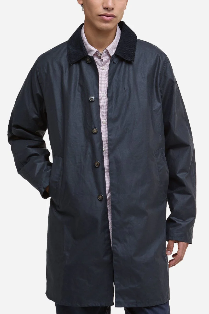 Barbour Lorden Wax Mac (Navy)