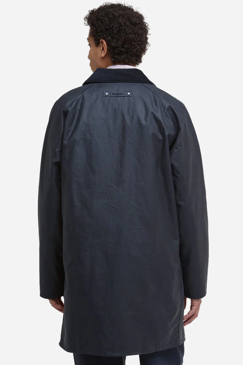 Barbour Lorden Wax Mac (Navy) - Image 10