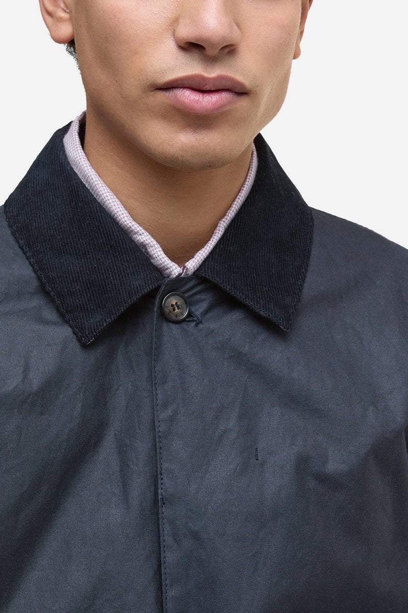 Barbour Lorden Wax Mac (Navy) - Image 7