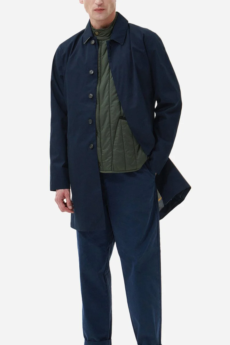 Barbour Lorden Waterproof Mac (Navy) - Image 5