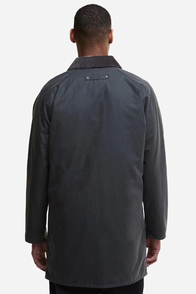 Barbour Lorden Wax Mac (Grey) - Image 6