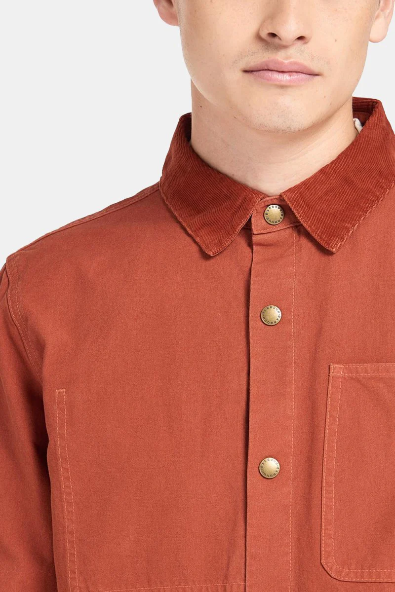 Barbour White Label Lorenzo Overshirt (Rust) - Image 4