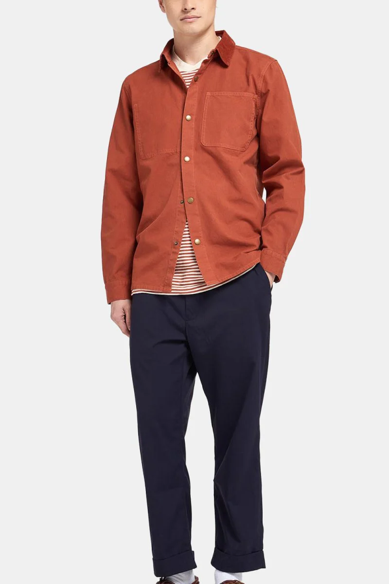 Barbour White Label Lorenzo Overshirt (Rust) - Image 6