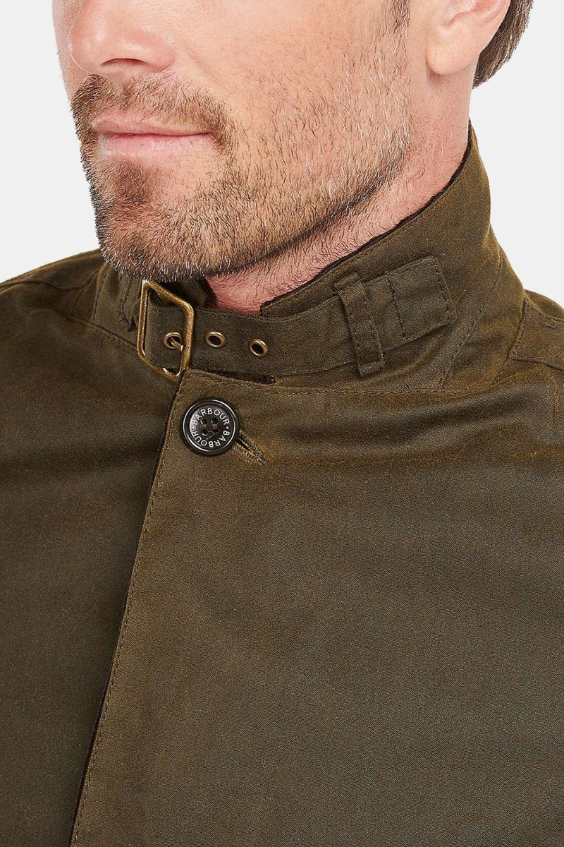 Barbour Lutz Waxed Jacket (Olive) - Image 2