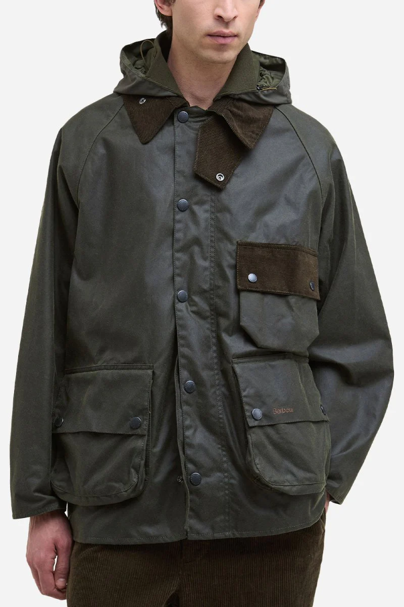Barbour Modified Solway Wax Jacket (Olive)