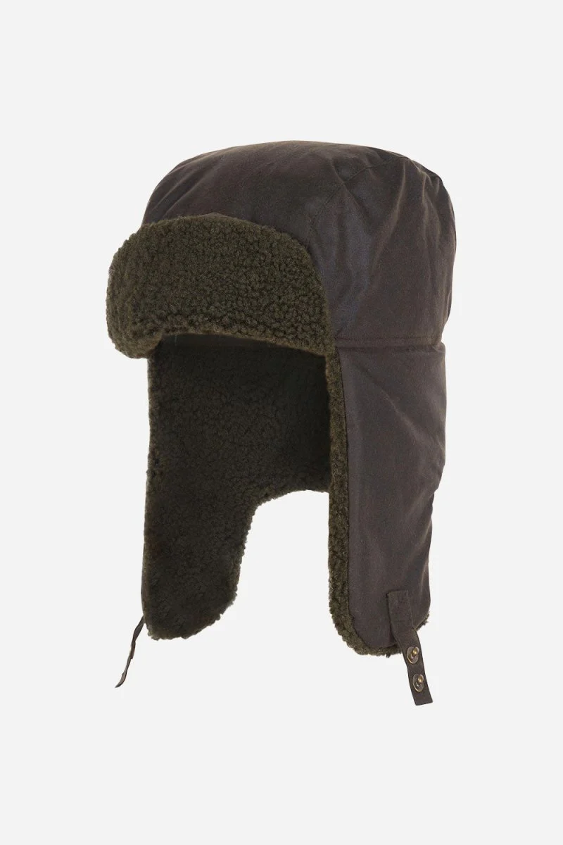 Barbour Morar Wax Trapper Hat (Olive)