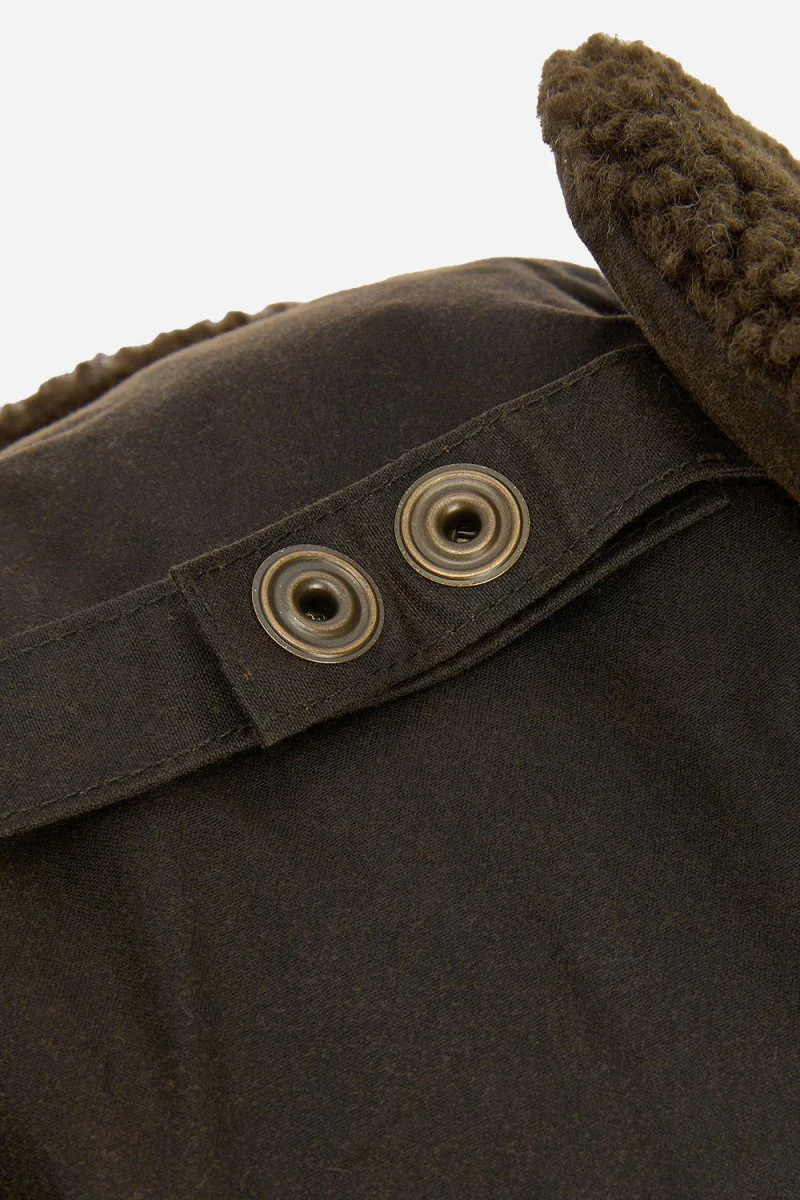 Barbour Morar Wax Trapper Hat (Olive) - Image 13