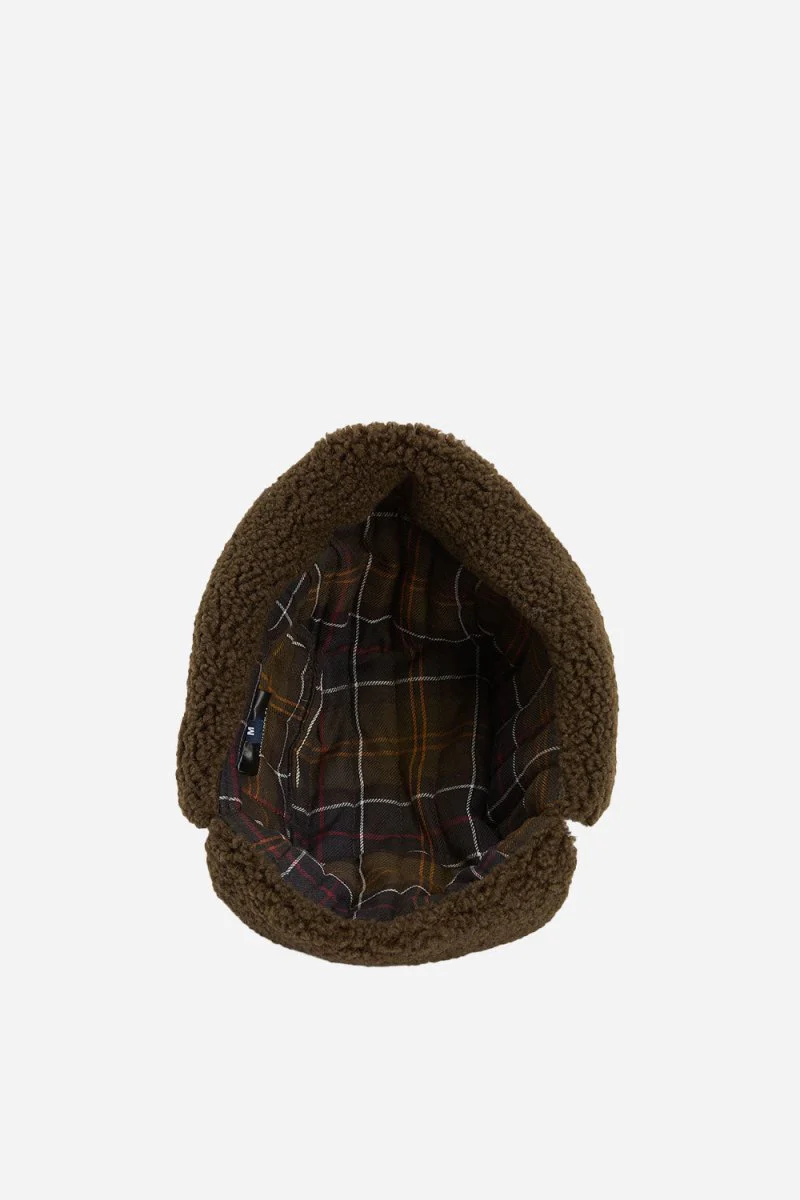 Barbour Morar Wax Trapper Hat (Olive) - Image 8