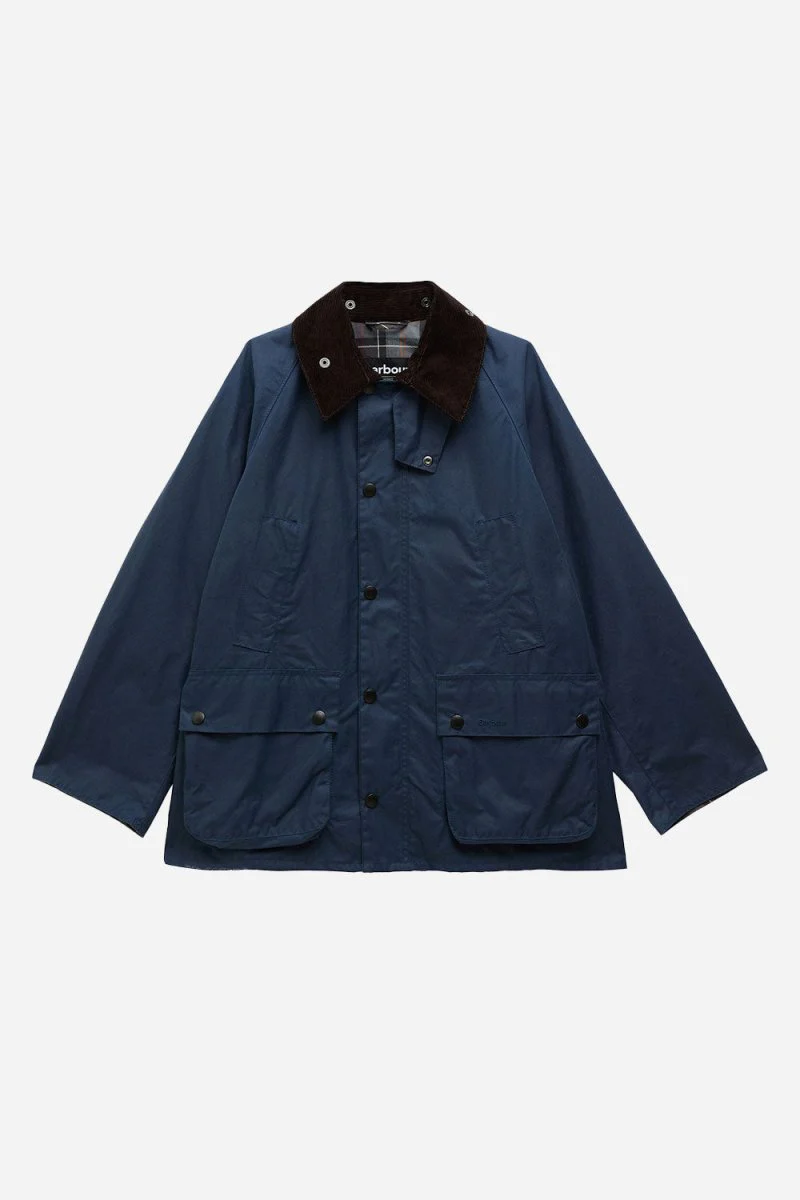 Barbour OS Bedale Wax Jacket (Washed Cobalt) - Image 10